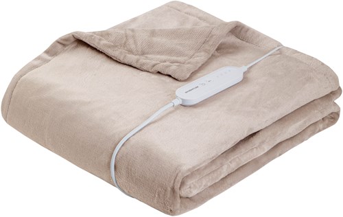 Inventum coperta elettrica in pile 180x130cm taupe coperta riscaldante