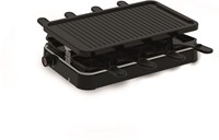Inventum set gourmet piastra grill 8 persone PFAS-free 1200W nero