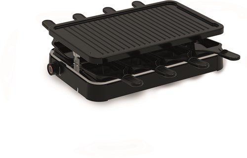 Inventum set gourmet piastra grill 8 persone PFAS-free 1200W nero