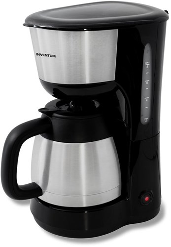 Inventum macchina da caffè filtro 1L caraffa termica nero acciaio inox