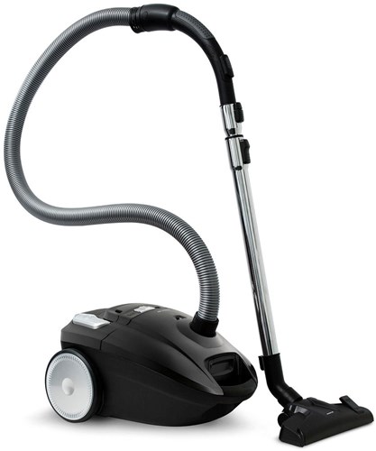 Inventum aspirapolvere con sacco 3L nero - potente pulitore HEPA 13