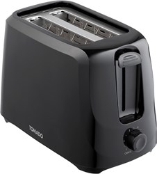 Tomado tostapane nero 700W - 2 fessure - 6 livelli - toaster