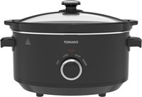 Tomado slow cooker 3,5 litri nero pentola interna in ceramica funzione mantenimento caldo