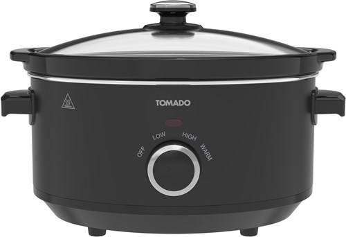 Tomado slow cooker 3,5 litri nero pentola interna in ceramica funzione mantenimento caldo