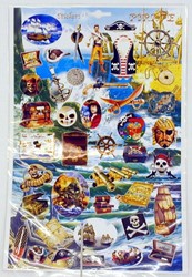 Harlekijn Stickervel piraten (12 st)