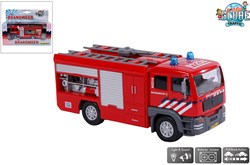 Kids Globe Brandweerauto met spuit, licht en geluid