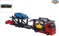 Set camion trasportatore giocattolo con 3 auto - Diecast e plastica