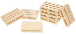 Kids Globe pallet di legno set giocattolo 8 pezzi scala 1:32