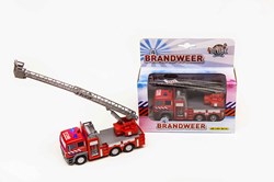 Autopompa dei vigili del fuoco Die-Cast con scala, luci e suoni 16cm