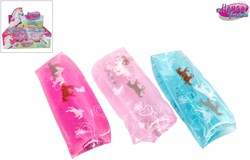 Horse Friends giocattolo slime rosa con glitter e charms 13cm