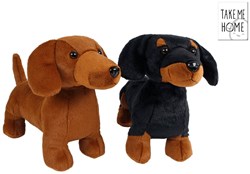 Bassotto peluche cane morbido 33cm giocattolo Take Me Home