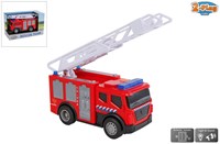 Camion dei pompieri giocattolo cisterna rosso con luci e suoni 14cm