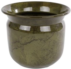 Bloempot Martie L vaso in metallo verde giocattolo decorativo 16x16x14cm
