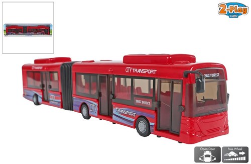 Autobus giocattolo armonica 39 cm multicolore plastica