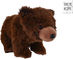 Take Me Home orsetto di peluche 35cm giocattolo morbido marrone