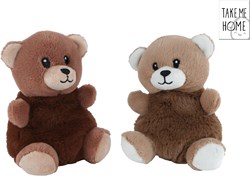 Take Me Home orsetto peluche 14 cm marrone dettagli ricamati
