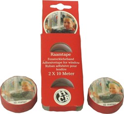 Nastro decorativo rosso per finestre 18mm x 10mtr 2 rotoli Natale