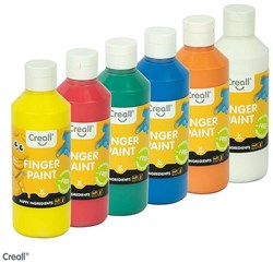 Creall pittura a dita Happy Ingredients set - colori per bambini 6x250ml assortiti