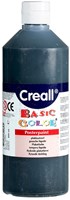 Creall tempera nera 500ml - Vernice creativa per bambini opaca