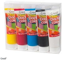 Creall Dactacolor Pittura a Tempera Tubo Assortimento 5x250ml