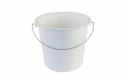 Secchio plastica 10 litri rosso con manico in ferro pulizia