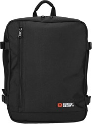 Enrico Benetti zaino nero 17 pollici laptop viaggio sotto sedile aereo
