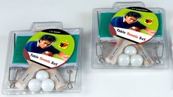 Set ping pong con rete e 3 palline di plastica per bambini