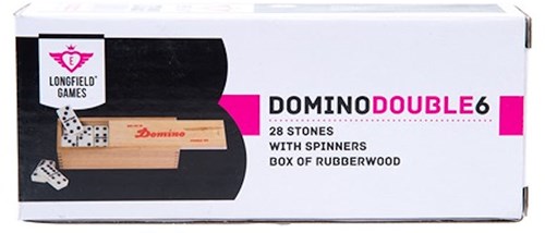 Domino gioco in legno doppio 6 in scatola gioco classico logico 28 tessere