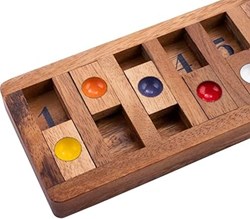 Longfield Games Shut The Numbers gioco da tavolo in legno gioco di logica