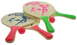 Twisk set beachball racchette in legno 8mm per il divertimento all'aperto
