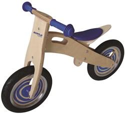 Harlekijn Bicicletta senza pedali in legno blu 22019