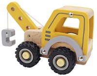 Simply camion gru in legno giocattolo - veicolo gru colorato per bambini