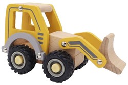 Simply bulldozer giocattolo in legno per bambini dai 3 anni - educativo