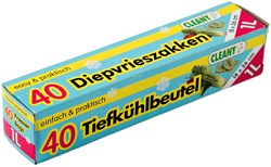 Cleany sacchetto freezer 1 litro - 40 sacchetti plastica alimenti