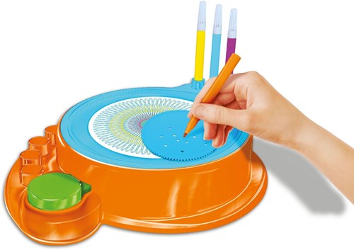 KiddyGo giocattolo creativo Spin'n spiro set pittura e colori 2 in 1-2