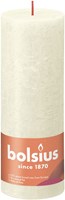 Bolsius candela rustica a colonna Soft Pearl 19 cm - candela decorativa
