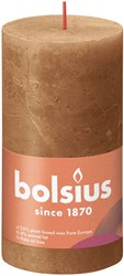 Bolsius candela rustica marrone 13 cm - candela a lunga durata