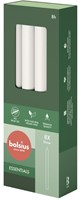 Bolsius candele da tavola bianche 8 pezzi - lunga durata candele vegane