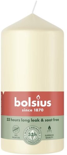 Bolsius candela decorativa pilastro Soft Pearl 120/58 mm crema