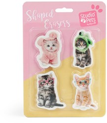 Studio Pets set gomme - giocattolo cancellabile animali carini
