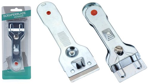 Accessorio raschietto piano cottura grigio 14cm per ceramica e induzione
