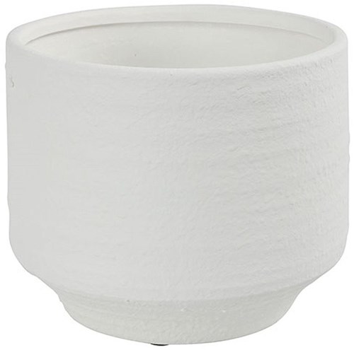 Countryfield vaso bianco ceramica - elegante portavaso 26cm