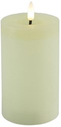 Countryfield candela LED rustica a pilastro crema 12,5 cm - illuminazione d'atmosfera