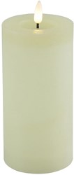 Countryfield candela LED rustica - decorazione d'atmosfera crema 15 cm