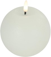 Countryfield candela a sfera LED - candela in cera con luce bianca calda