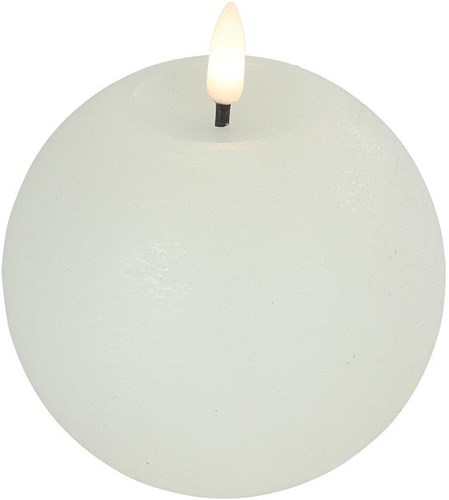 Countryfield candela a sfera LED - candela in cera con luce bianca calda