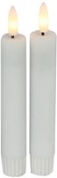 Countryfield candele da tavola LED bianche 15cm 2 pezzi - illuminazione d'atmosfera