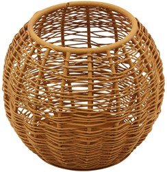 Countryfield portacandele metallo arancione moderno 12x12x10cm decorazione