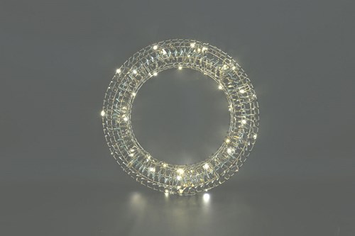 Countryfield corona di Natale LED decorazione giocattolo 40cm oro multi
