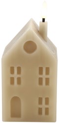 Countryfield candela LED casa beige - illuminazione decorativa 7,5x16cm